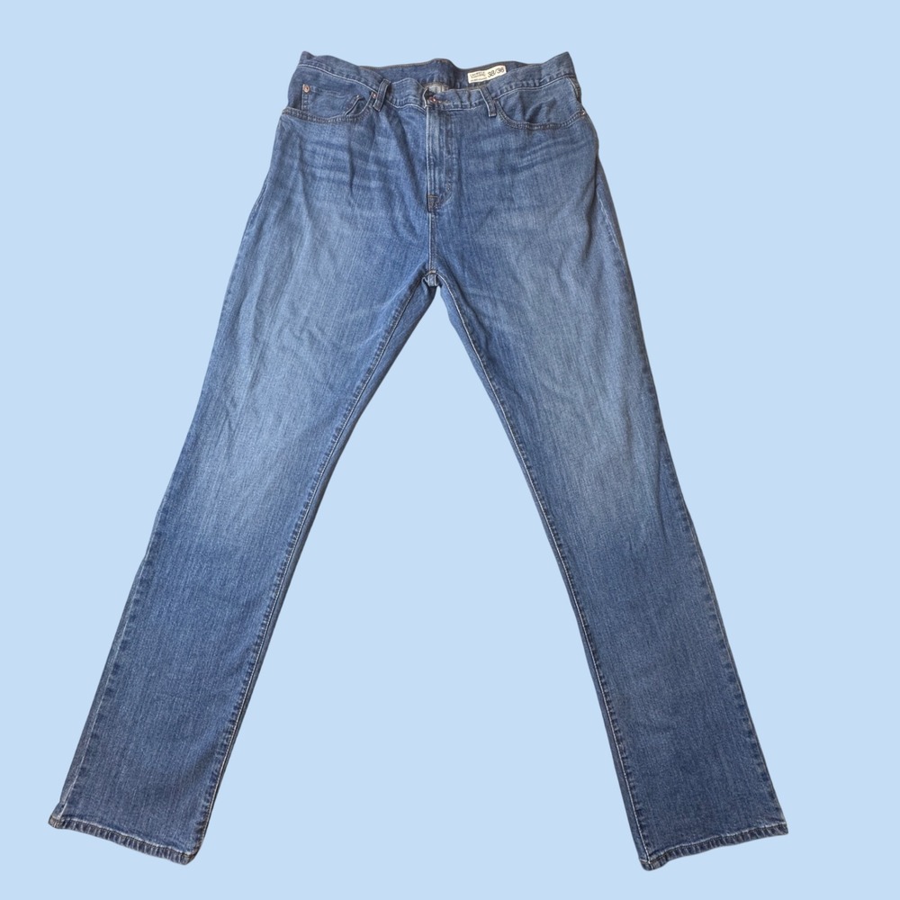 Cremieux Jeans Mens 38x36 Blue Relaxed Straight Premium Denim 30031800-B Stretch